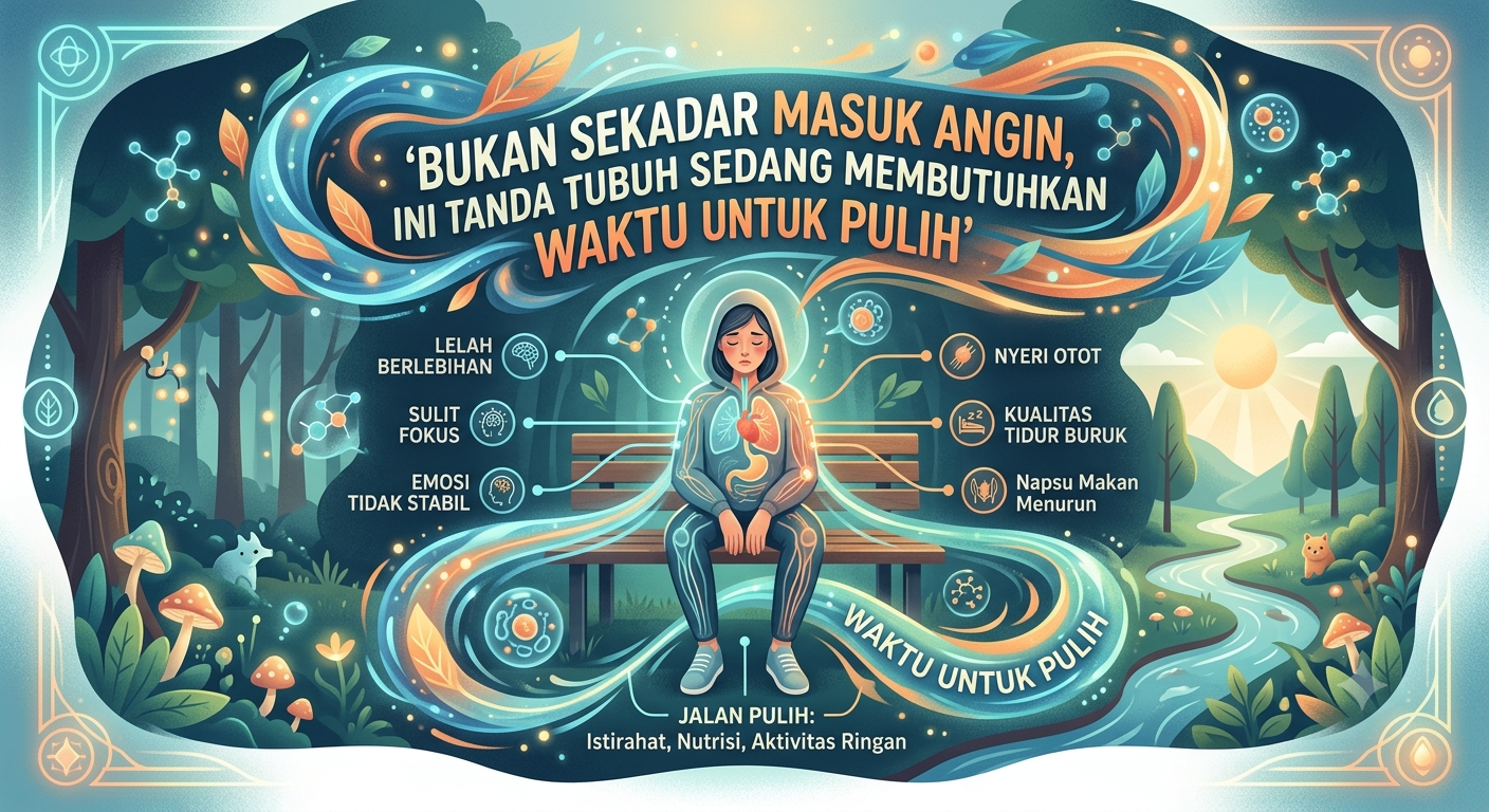 Bukan Sekadar Masuk Angin, Ini Tanda Tubuh Sedang Membutuhkan Waktu untuk Pulih
