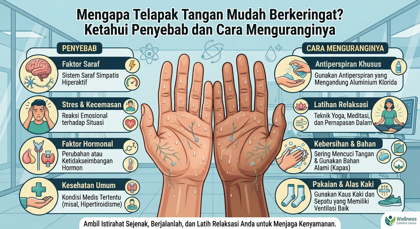 Mengapa Telapak Tangan Mudah Berkeringat? Ketahui Penyebab dan Cara Menguranginya