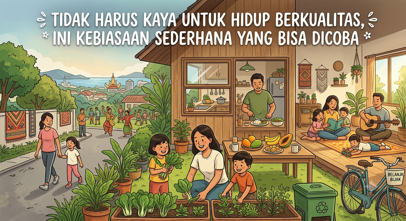 Tidak Harus Kaya untuk Hidup Berkualitas, Ini Kebiasaan Sederhana yang Bisa Dicoba