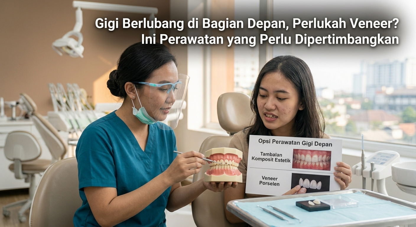 Gigi Berlubang di Bagian Depan, Perlukah Veneer? Ini Perawatan yang Perlu Dipertimbangkan