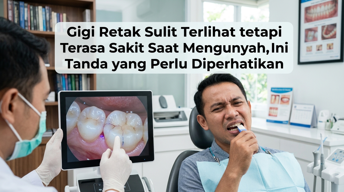 Gigi Retak Sulit Terlihat tetapi Terasa Sakit Saat Mengunyah, Ini Tanda yang Perlu Diperhatikan